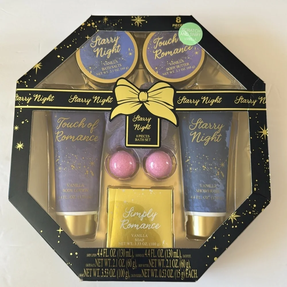 Starry Night Vanilla Bath Salts And My Beauty Spot Scented Body Butter 3 Scents.